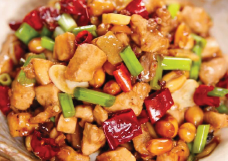 Chicken with Peanuts at Pokhara Chinese Restaurant